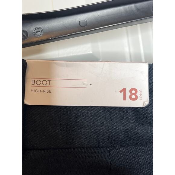 Lane Bryant NEW Black Boot Cut High Rise Pants Plus Size 18 Long - Picture 4 of 8